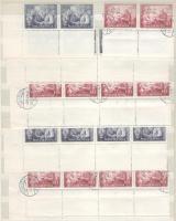 1952 10-10 db Rákosi 60f és 2Ft alsó üres mezővel (24.000)