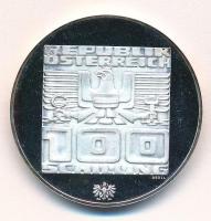 Ausztria 1976. 100Sch Ag "Innsbruck - XII. téli olimpia / Lesikló sánc" Hall-i verde T:PP ...