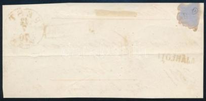 1870 5kr díjjegyes boríték előlapja Berlinbe "PEST VASP." 1870 PS-cover front to Berlin &q...