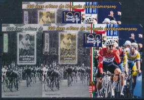 2025 100 éves a Tour de Hongrie kerékpárverseny 3 db-os emlékív garnitúra, 0023 sorszámmal