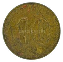 ~1850. "10" értékű Cu bányapénz "E.F." jelzéssel (20mm) T:XF