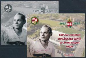 2025 100 éve született Buzánszky Jenő emlékív pár, 0000 sorszámmal