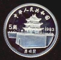 Kína 1983. 5J Ag "Marco Polo" T:PP Tanúsítvánnyal!
