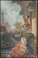 1918 Temesvári helyi képeslap 5f bérmentesítéssel, szerb cenzúrával