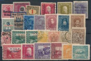 26 db I. világháború alatti / utáni bélyeg stecklapon