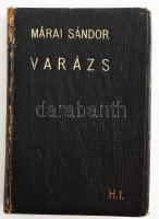 Márai Sándor: Varázs. Színjáték három felvonásban. Bp., [1945], Révai, 251+(1) p. Első kiadás. Aranyozott egészbőr-kötésben, kissé sérült borítóval és gerinccel, belül a lapok jó állapotban.