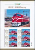 2025 MÁV M61 NOHAB-GM mozdony megszemélyesített hatos kisív dísztokban