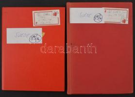 Svédország gyűjtemény a kezdetektől, összesen 985 db bélyeg, 7 blokk és 14 bélyegfüzet 2 db közepes ...