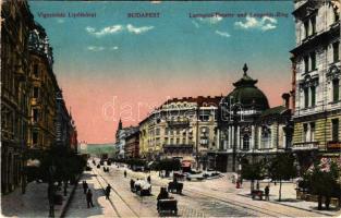 1916 Budapest XIII. Vígszínház, Lipót körút, fogorvosi rendelő, üzletek. A Párisi Nagy Áruház kiadása (kopott sarkak / worn corners)