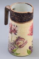 Üveg kancsó nyomott mintával 21 cm