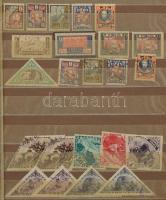 Touva 170 db bélyeg, Észak-Korea 470 db bélyeg, Dél-Korea 40 db bélyeg, gyenge minőségű A4-es berakóban