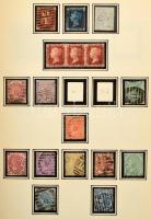 Anglia gyűjtemény régi albumban, benne 560 db bélyeg, 58 levél, 14 díjjegyes. Black Penny-vel kezdve...