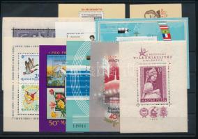 1949-1989 10 db blokk / kisív stecklapon