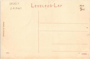 1909 Szilágysomlyó, Simleu Silvaniei; Bem tér, piac. Heimlich K. kiadása 2311. (W.L. ?) / square, ma...