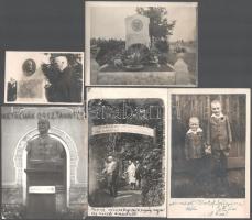 Borbély Sándor (1866-1932) erdélyi magyar gyógypedagógus, a magyar siketnéma-oktatás jelentős alakjáról készült fotók, 5 db, 5,5×8,5 és 13×9 cm közötti méretekben