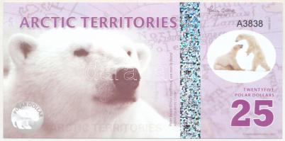 Sarkvidéki területek 2012. 25$ fantázia bankjegy "A3838" T:UNC Arctic Territories 2012. 25 Polar Dollars fantasy banknote "A3838" C:UNC