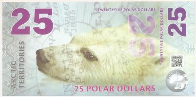 Sarkvidéki területek 2012. 25$ fantázia bankjegy "A3838" T:UNC
Arctic Territories 2012. 2...