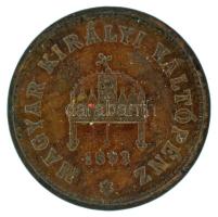 1893KB 1f bronz T:AU,XF Adamo K1