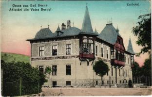 Vatra Dornei, Dornavátra, Bad Dorna-Watra (Bukovina, Bucovina, Bukowina); Curhotel. Hammer / spa hotel (crease)