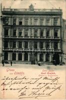 Olomouc, Olmütz; Hotel Lauer, Emil Krejcik Hotelier und Restaurateur. F. Richter / hotel, advertisement (EK)