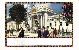 1910 Vienna, Wien, Bécs; I. Internationale Jagd Ausstellung. J. Weiner / I. Nemzetközi Vadászati Kiállítás reklámlapja / 1st International hunting exhibition s: A. G. (r)