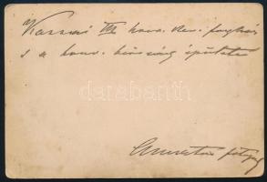 cca 1900 Kassa, honvédségi épület, keményhátú fotó, hátoldalon feliratozva, kopásnyomokkal, 16,5×10,...