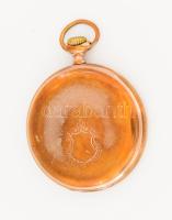 Chronometre Suisse aranyozott zsebóra, üvege lejár, működik, d: 4,5 cm