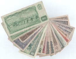 19db-os vegyes magyar és külföldi bankjegy tétel, közte német, lengyel, amerikai bankjegyek T:F,VG
