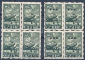 1957 Repülő sor záróértéke normál és hármaslyukasztású négyestömbben