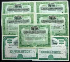 USA 1920-50-es évek 7db (2klf) részvény