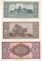 1946. 1.000.000.000P + 1.000.000MP + 100.000.000MP T:F közte szép papír