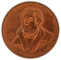 Ausztria 1983. "Luther Márton / A schmalkaldeni cikkek szerzője" bronz emlékérem (43mm) T:VF előlap ragasztása elengedett Austria 1983. "Martin Luther / The Author of the Schmalkalden Articles" bronze commemorative medallion (43mm) C:VF the glueing of the obverse is released