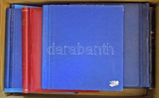 3 db csavaros + 9 db rugós albumfedél, használt (Schaubek, Abria, Kabe)