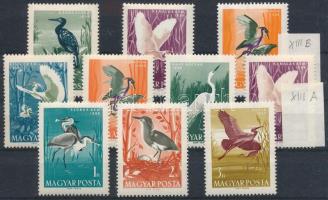 1959 Madarak (II.) sor minden létező értéke XIII.A és XIII.B vízjellel