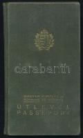 1939 Bp., A Magyar Királyság által kiállított fényképes útlevél izraelita vallású személy számára