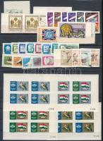 Vegyes vágott tétel, benne régiek, ívszéliek, kisívek, összefüggések, szelvényesek is, kissé vegyes minőségben, 15 kisebb-nagyobb stecklapon