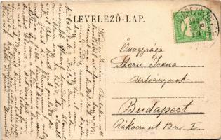 1908 Besztercebánya, Banská Bystrica; Fő tér, Schäffer J. József üzlete. Grossmann testvérek kiadása...