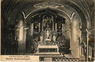 1912 Besztercebánya, Banská Bystrica; Erzsébet templom belső, oltár. Lechnitzky Ottó kiadása / church interior (EK)