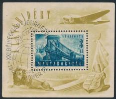 1948 Lánchíd (II.) blokk alkalmi bélyegzéssel