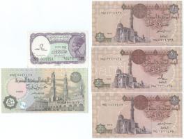 Egyiptom DN(1982-1986)-2017. 5p + 50p + 1P (2x) T:AU-F Egypt ND(1982-1986)-2017. 5 Piastres + 50 piastres + 1 Pound (3x) C:AU-F