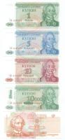 Dnyeszter-menti Köztársaság 1994. 1R + 5R + 10R + 1996. 10.000R + 2000. 1R T:UNC,AU Transnistria 1994. 1 Rouble + 5 Roubles + 10 Roubles + 1996. 10.000 Roubles + 2000. 1 Rouble C:UNC,AU
