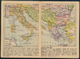 cca 1942 A Föld zsebtérképe. Bp., Közlekedési-ny., 20 p. Kiadói tűzött papírkötés