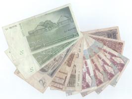 Olaszország 1939. 2L + 1944. 5L + 1982. 1000L + 1990. 1000L (4x) + 2000L + Észtország 1992. 2K + 200...