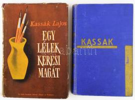 Kassák Lajos 2 első kiadású műve. Kassák Lajos: A telep. Új Magyar Regény. Bp.,(1933), Pantheon. Első kiadás, 248 p, egészvászon kötés + Kassák Lajos: Egy lélek keresi magát. Regény. Bp., 1948, Új Idők (Singer és Wolfner.) Első kiadás. Kiadói kissé kopott félvászon-kötés, kiadói szakadt, kopott illusztrált papír védőborítóban.