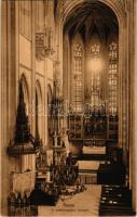 Kassa, Kosice; székesegyház belső. László Béla kiadása / dom interior (tűnyomok / pinmarks)