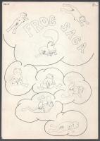 1984-1985 "Frog Saga", pajzán, obszcén karikatúra képregény, össz. 21+1 oldal, fűzés nélkül