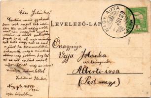 1908 Nagyajta, Aita Mare; M. kir. postahivatal. Müller Gyula utódai kiadása / post office (fl)