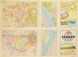 1934 Kogutowicz Károly: Térkép Budapest székesfővárosi elemi iskolák III. osztálya számára. Bp., M. ...