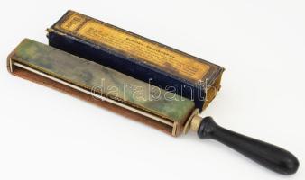 Biber borotvaélező, sérült dobozával.