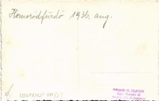 1936 Homoródfürdő, Baile Homorod; villa, nyaraló, kirándulók / villa, hikers. M. Bilinsky photo